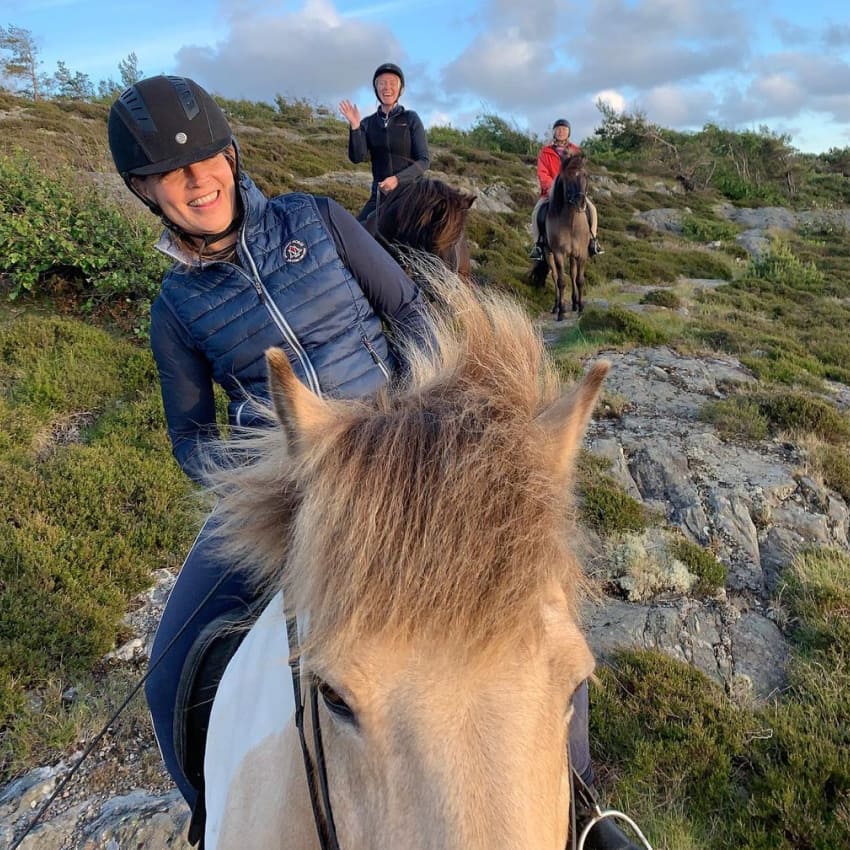 Turridning med Islandshästar hos Stall Tofta