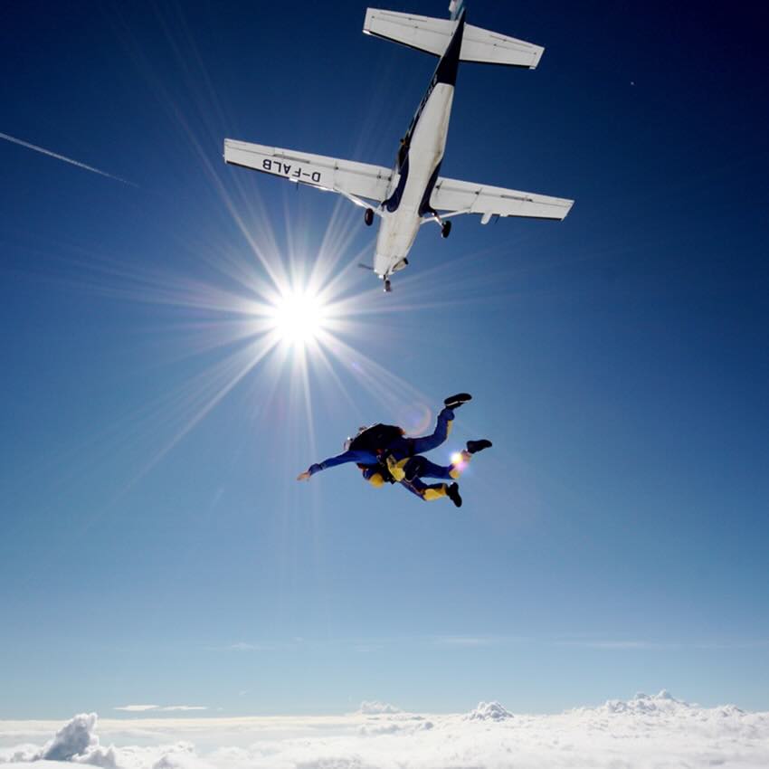 Tandemsprung im Allgäu bei Skydive Nuggets