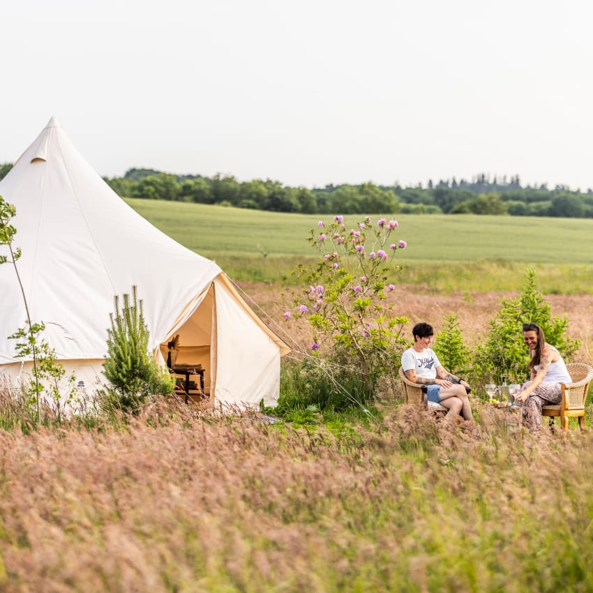 Glamping for 2 hos Holmely
