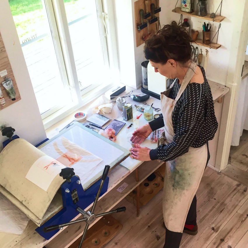 Workshop i Grafiske Tryk med Lisa Marie Frost